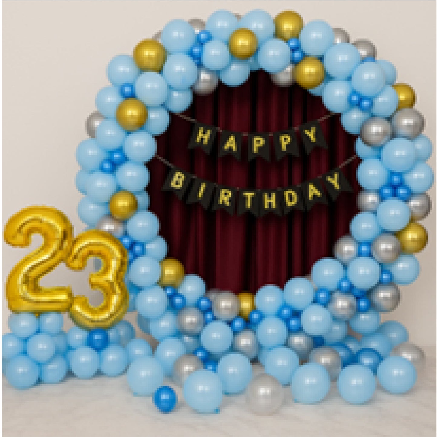 Skyblue Birthday Ring Décor My Store