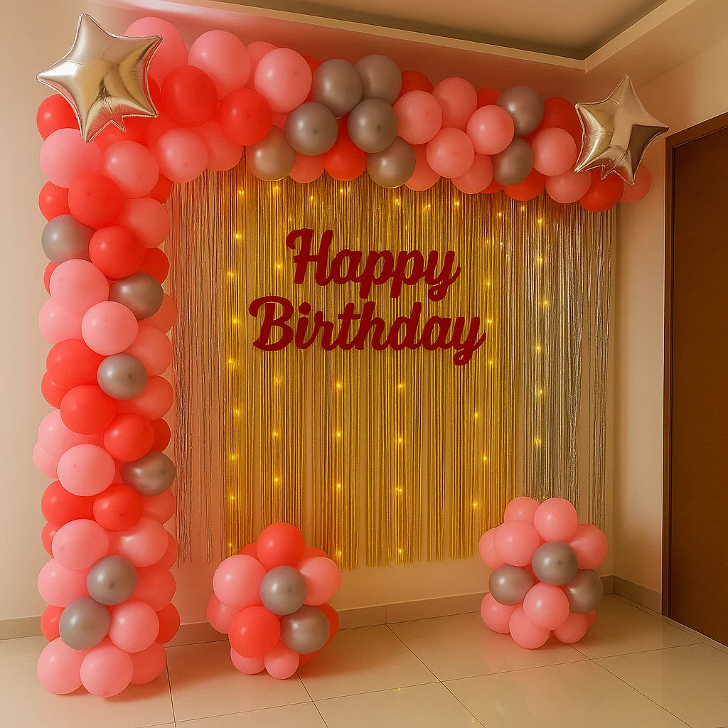 Happy birthday pink décor My Store