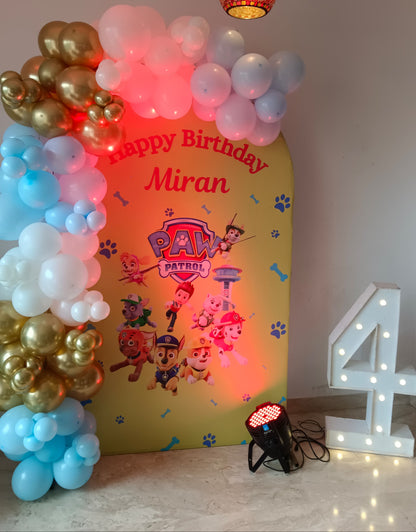 Paw Patrol U Panel birthday Decor