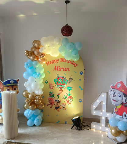 Paw Patrol U Panel birthday Decor