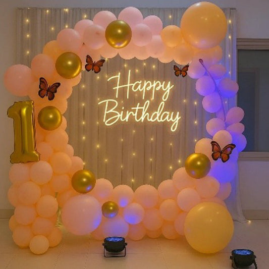 Off-white Theme Birthday Décor My Store